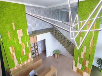 Giardino verticale interno - verde verticale interni - Cartotecnica Rigon