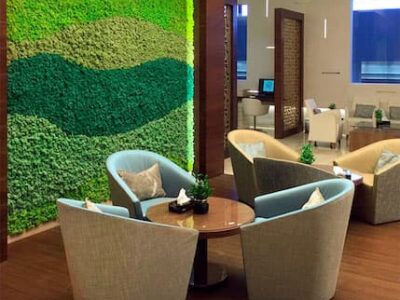 Parete vegetale - pareti verdi interni - Aeroporto Internazionale Kuwait